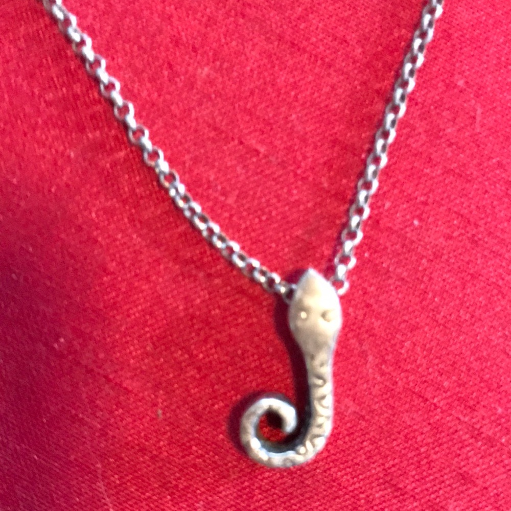 Sterling Silver Bali SNAKE Necklace